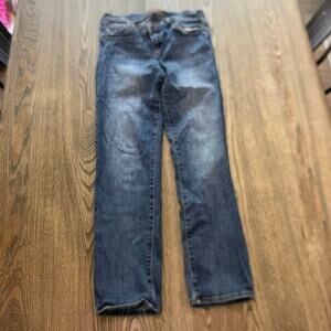 Kut from the Kloth Straight Jeans Mid Rise Denim Stretch Medium Wash Blue Size 8